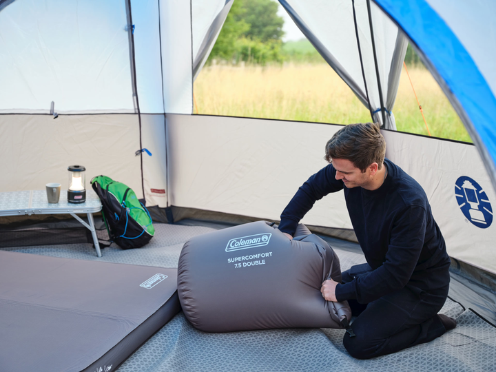 Supercomfort 12cm tvöföld sjálfuppblásanleg dýna