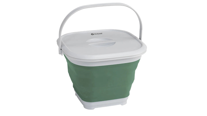 Collaps Bucket Square w/lid Shadow Green fata