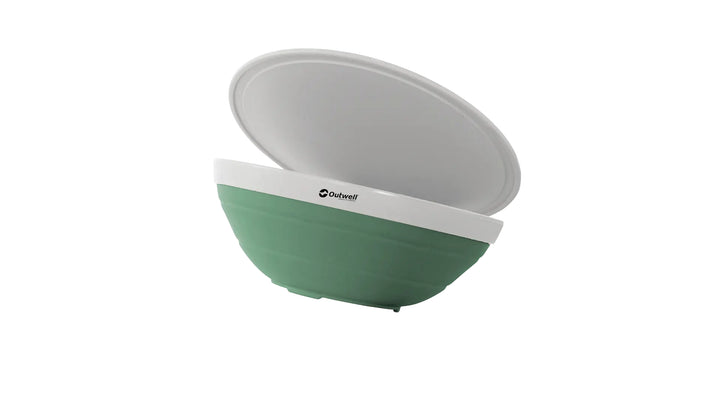 Collaps Bowl & Colander Set Shadow Green skál- og sigtissett