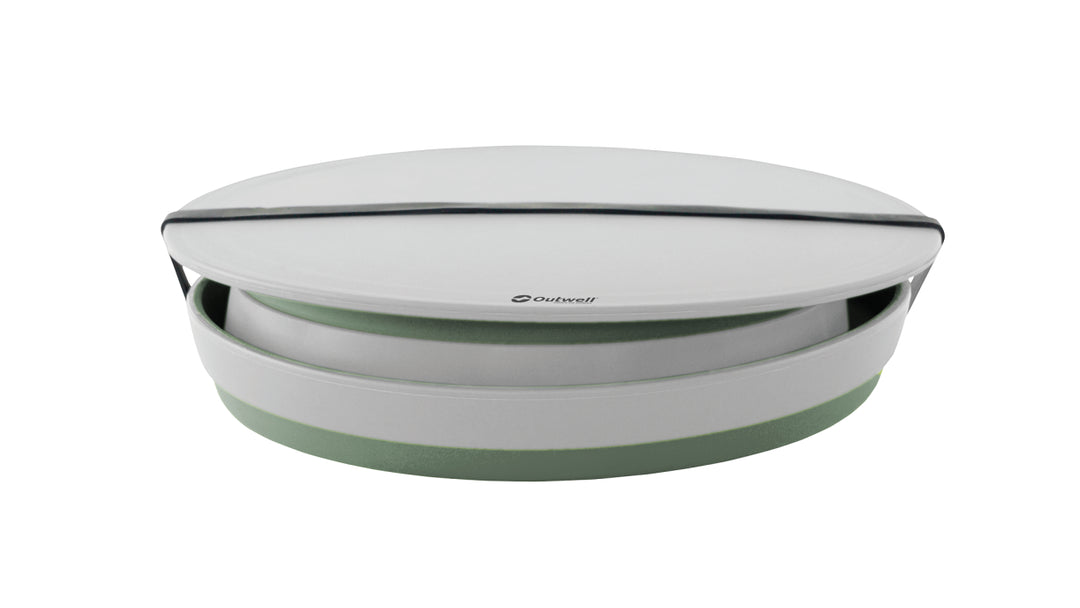 Collaps Bowl & Colander Set Shadow Green skál- og sigtissett