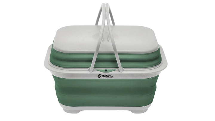 Collaps Washing Base w/handle & lid Shadow Green uppþvottabali