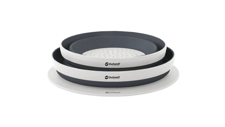 Collaps Bowl & Colander Set Navy Night skál og sigti