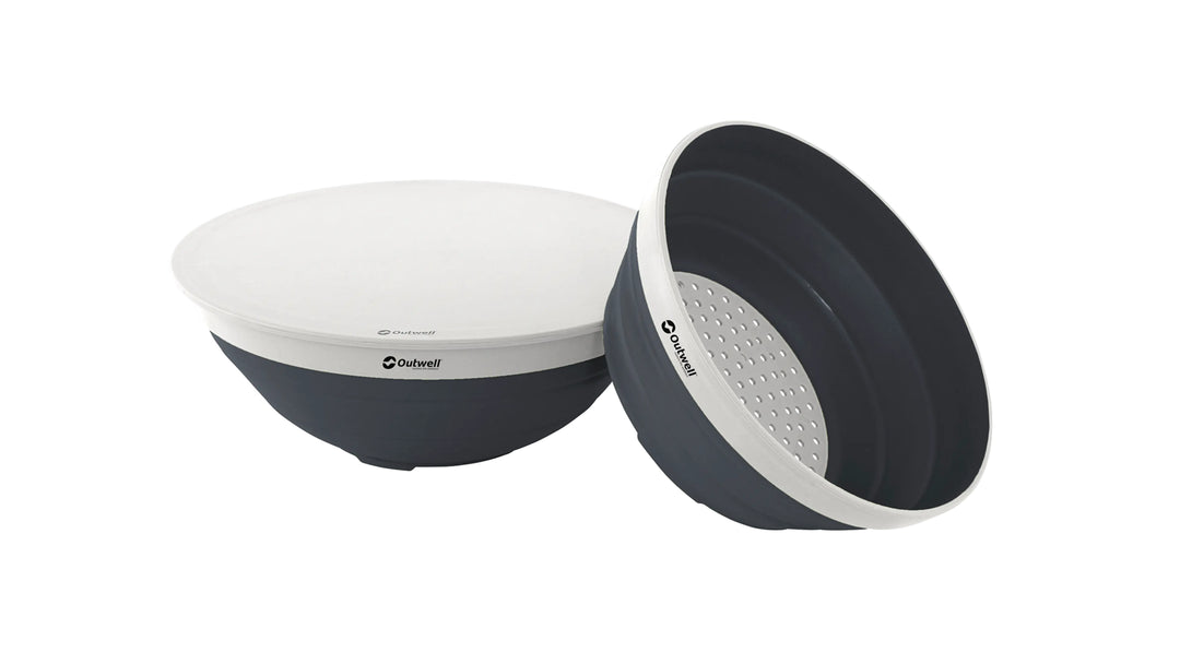 Collaps Bowl & Colander Set Navy Night skál og sigti