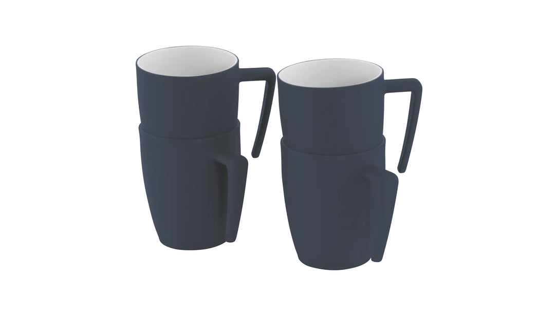 Gala 4 Person Mug Set Navy Night